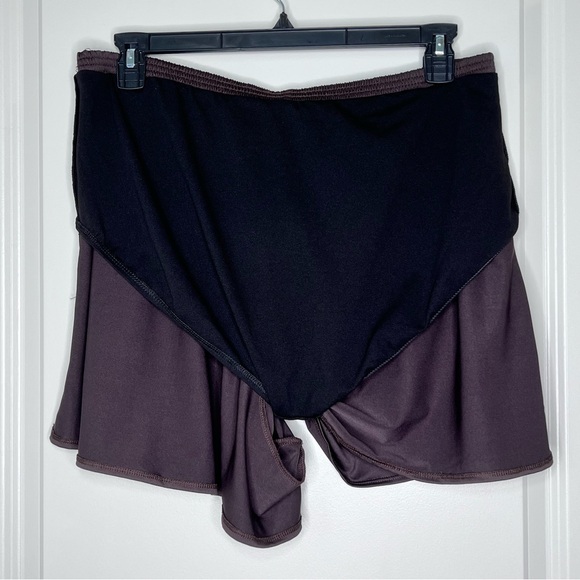 GABAR Swimwear Chlorine Resistant Brown Swim Shorts with Pockets Plus Size 22W - Picture 12 of 16